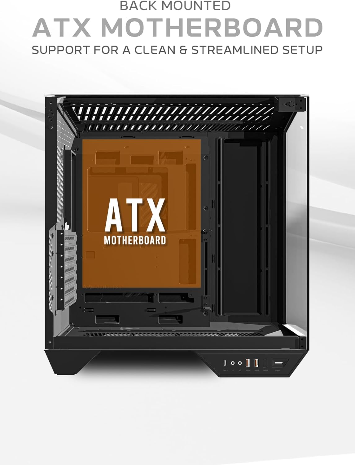 DARKFLASH DY470 BLACK WITH 4 ARGB FANS - Image 4