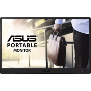 Asus ZenScreen MB166C Portable Monitor, 15.6" FHD IPS Display, 60Hz Refresh Rate, 5ms (GtG) Response Time, 262K Display Colors, ASUS Eye Care Monitors Feature, USB-C Port, Black | 90LM07D3-B031B0