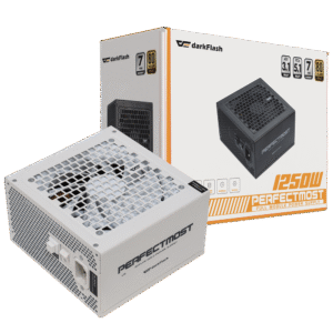 Aigo DarkFlash PMT White 1250W 80+ Gold Full Modular Power Supply