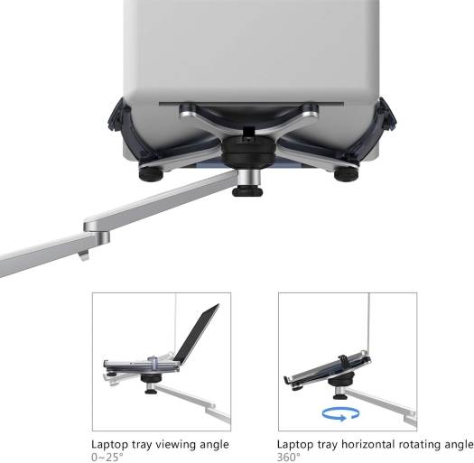 UPERGO UP-8 Universal Floor Stand for Laptops, Tablets & Smartphones - Image 5
