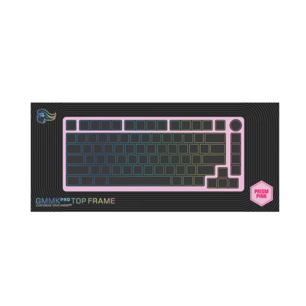 Glorious GMMK Pro 75% Alternative Top Frame – Prism Pink | Custom Mechanical Keyboard Upgrade - Image 2