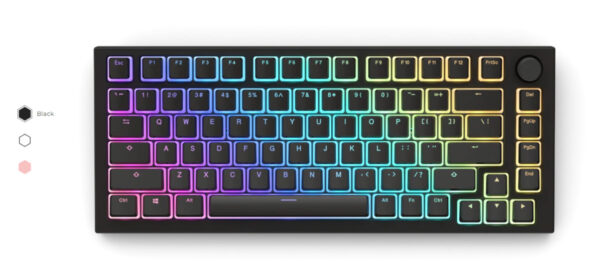 Glorious Aura Keycaps v2 – GMMK Black (145 Keys) | Custom Mechanical Keyboard Keycaps - Image 2