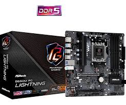 ASRock B650M PG Lightning | AMD AM5 Micro-ATX Motherboard with DDR5 & PCIe 5.0